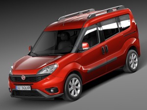 Fiat Doblo Passenger 2015 Modèle 3D