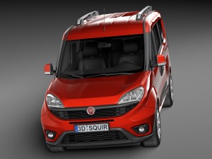 Fiat Doblo Passenger 2015 Modello 3D