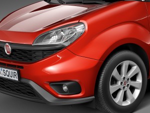 Fiat Doblo Passenger 2015 Modello 3D