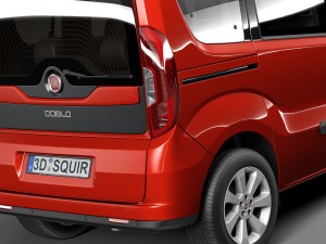 Fiat Doblo Passenger 2015 Modello 3D