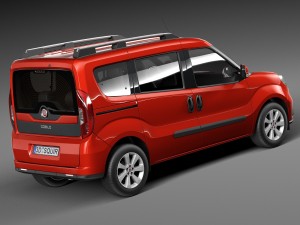 Fiat Doblo Passenger 2015 Modello 3D
