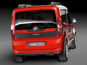 Fiat Doblo Passenger 2015 Modello 3D
