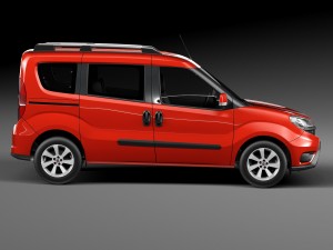 Fiat Doblo Passenger 2015 Modello 3D