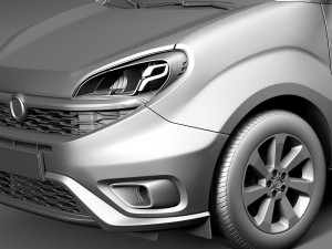Fiat Doblo Passenger 2015 Modello 3D