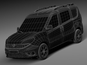 Fiat Doblo Passenger 2015 Modello 3D