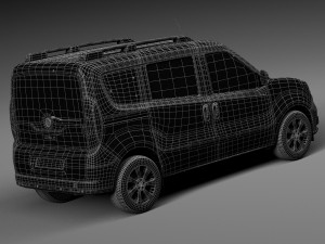 Fiat Doblo Passenger 2015 Modello 3D