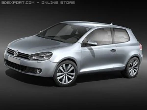 Volkswagen Golf VI2009 Modello 3D
