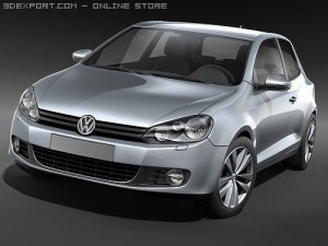 Volkswagen Golf VI 2009 3D Model