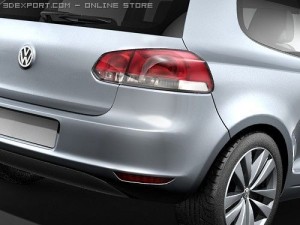 Volkswagen Golf VI 2009 3D Model