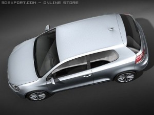 Volkswagen Golf VI 2009 3D Model