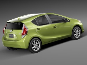 Toyota Prius C 2015 3D Модель