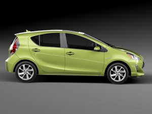 Toyota Prius C 2015 3D Модель