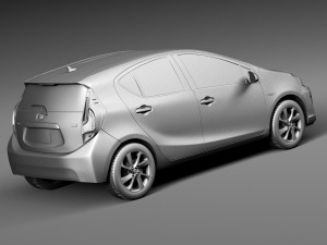 Toyota Prius C 2015 3D Модель