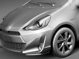 Toyota Prius C 2015 3D Модель