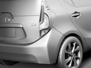 Toyota Prius C 2015 3D Модель