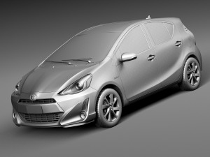 Toyota Prius C 2015 3D Модель