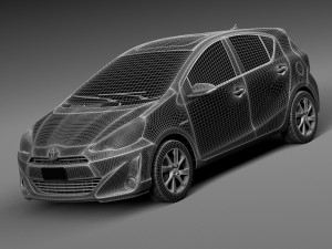 Toyota Prius C 2015 3D Модель