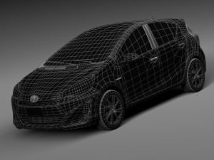 Toyota Prius C 2015 3D Модель