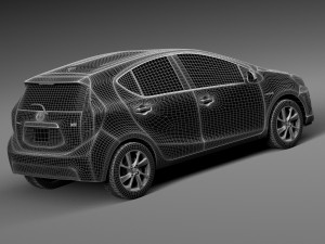Toyota Prius C 2015 3D Модель