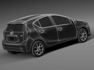 Toyota Prius C 2015 3D Model