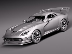 Dodge Viper ACR 2016 Modelo 3D