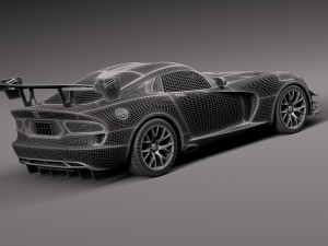 Dodge Viper ACR 2016 Modelo 3D