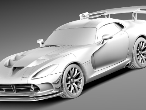 Dodge Viper ACR 2016 3D 模型
