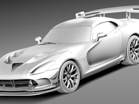 Dodge Viper ACR 2016 3D Model