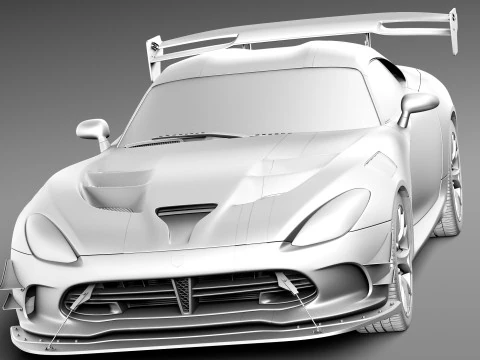 Dodge Viper ACR 2016 3D Model
