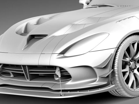 Dodge Viper ACR 2016 3D Model