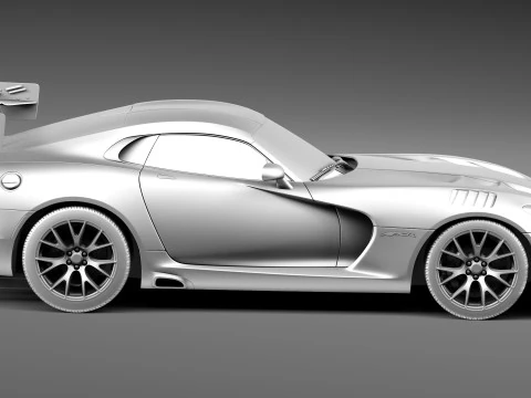 Dodge Viper ACR 2016 3D Model