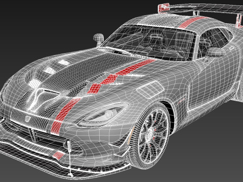 Dodge Viper ACR 2016 3D 模型