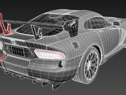 Dodge Viper ACR 2016 3D 模型