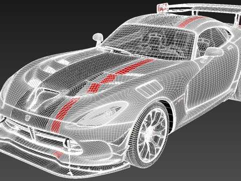 Dodge Viper ACR 2016 3D 模型