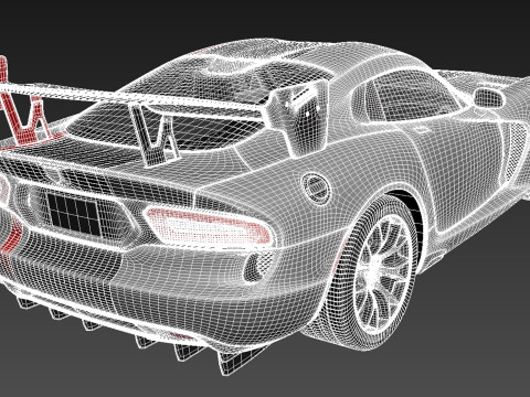 Dodge Viper ACR 2016 3D 模型