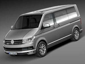 Volkswagen Transporter Multivan T6 2016 Modello 3D