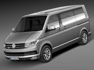 Volkswagen Transporter Multivan T6 2016 3D Model