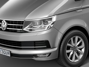 Volkswagen Transporter Multivan T6 2016 3D 모델