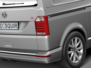 Volkswagen Transporter Multivan T6 2016 3D 모델