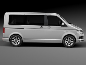 Volkswagen Transporter Multivan T6 2016 3D 모델