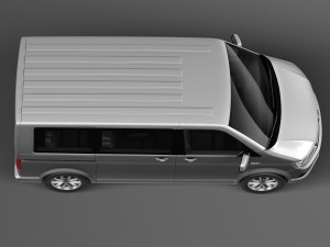 Volkswagen Transporter Multivan T6 2016 3D 모델