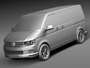 Volkswagen Transporter Multivan T6 2016 3D 모델