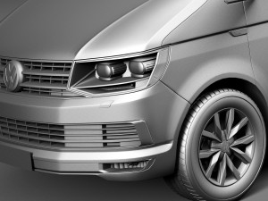 Volkswagen Transporter Multivan T6 2016 3D 모델