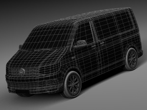 Volkswagen Transporter Multivan T6 2016 3D 모델