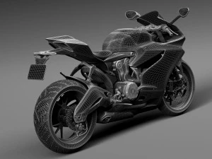 Ducati 899 Panigale 2015 3D Model