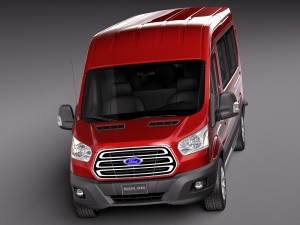 Transit Medium Passenger 2014 3D Model