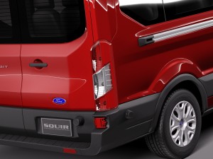 Transit Medium Passenger 2014 3D Model