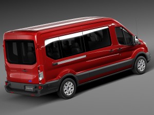 Transit Medium Passenger 2014 3D Model