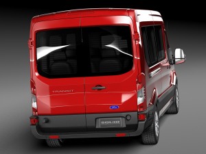 Transit Medium Passenger 2014 3D Model