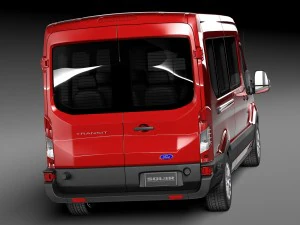 Transit Medium Passenger 2014 3D Model